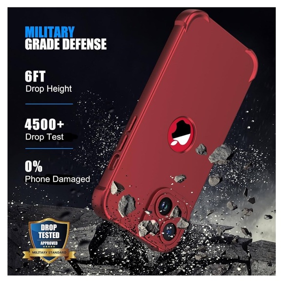 ❤️ 3/$45 ❤️ Oretech iPhone 14 red phone case, NWOT - Picture 7 of 16